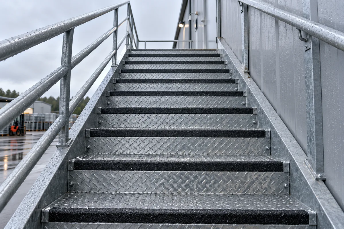 Bande antidérapante pour escalier métallique : choix et pose