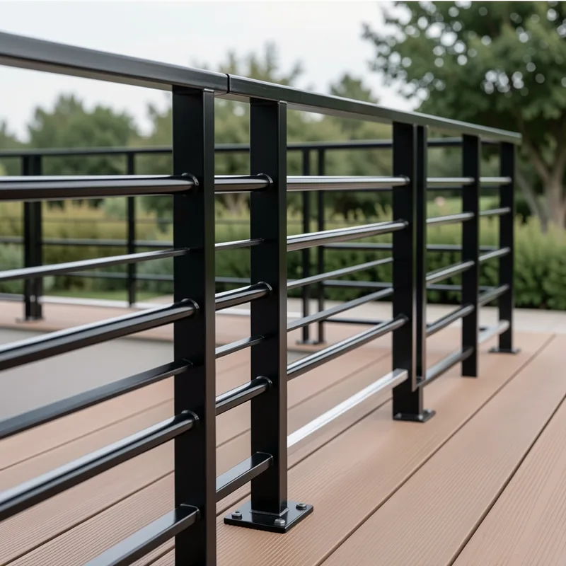 Garde-corps métal noir extérieur : prix 2026, pose et modèles design