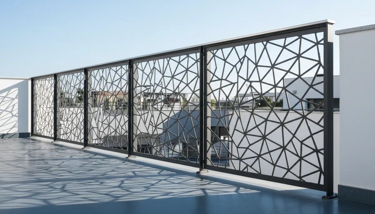 Garde-corps métal perforé : prix 2026, pose et modèles design