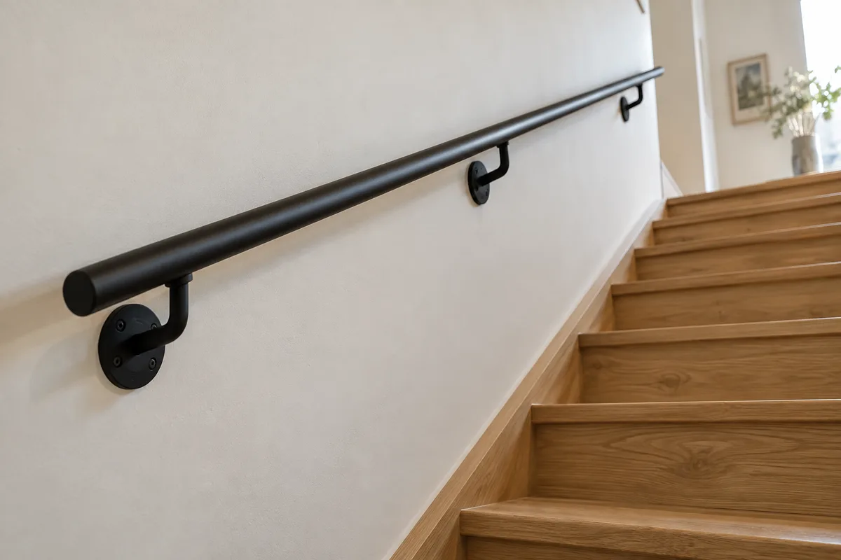 Main courante escalier : hauteur, normes et pose